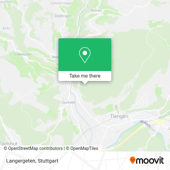 Langergeten map