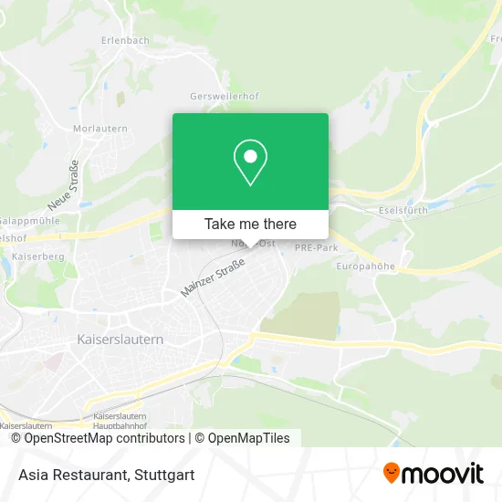Restaurant Asia map