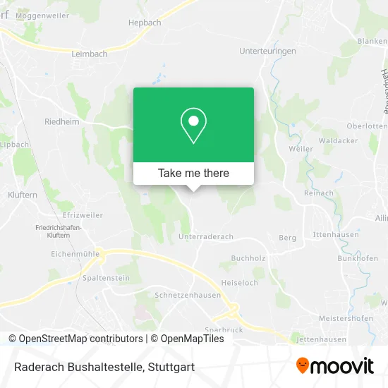 Raderach Bushaltestelle map