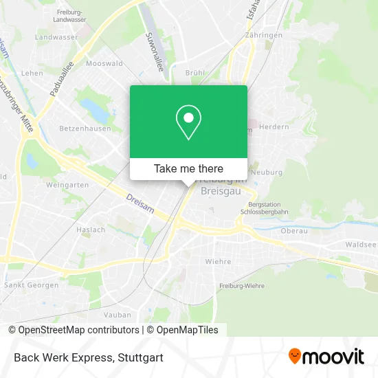 Back Werk Express map