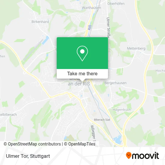 Ulmer Tor map