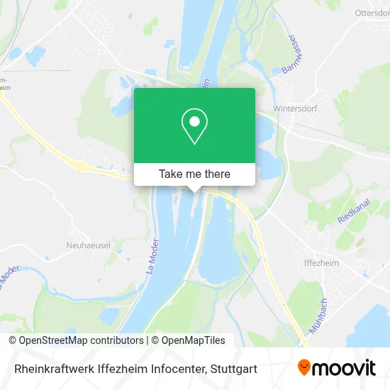 Rheinkraftwerk Iffezheim Infocenter map