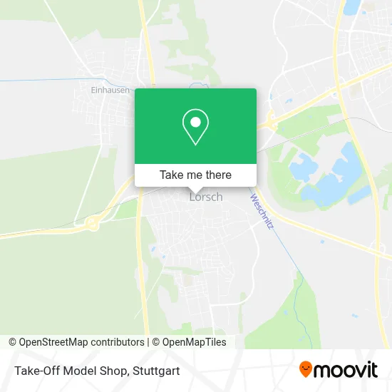 Take-Off Model Shop map