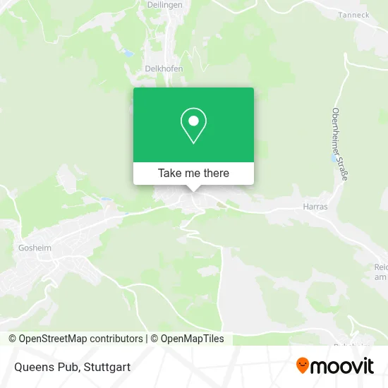 Queens Pub map