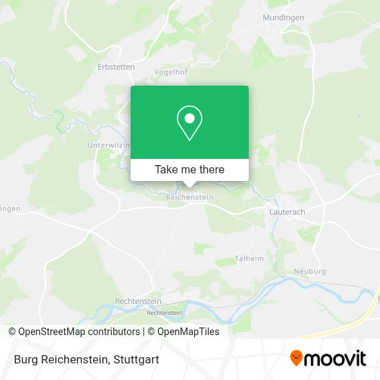 Burg Reichenstein map