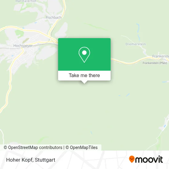 Hoher Kopf map