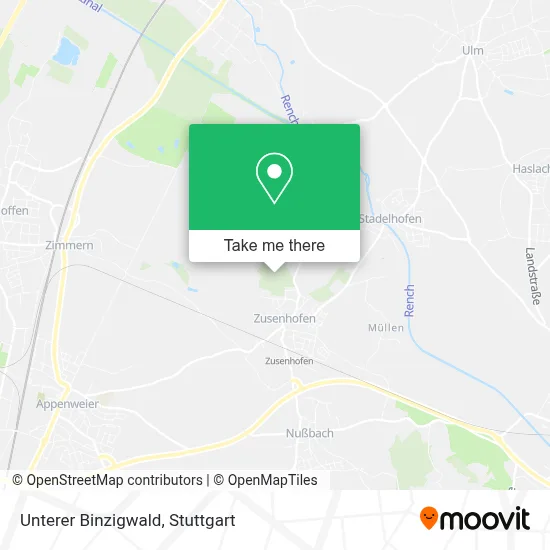 Unterer Binzigwald map
