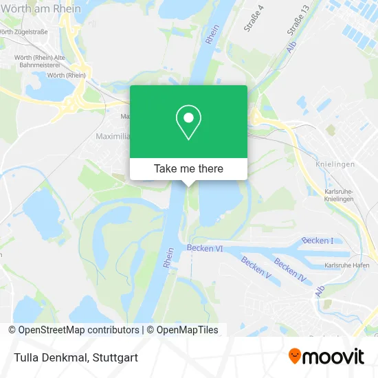 Tulla Denkmal map