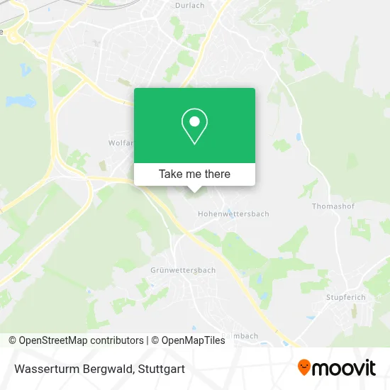 Wasserturm Bergwald map