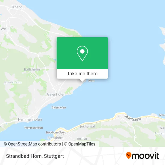 Strandbad Horn map