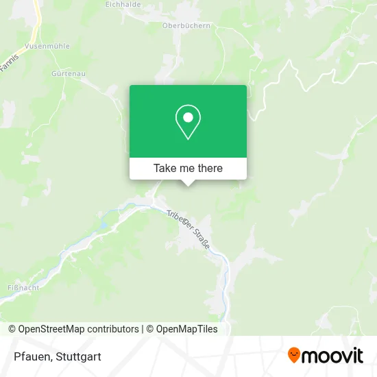 Pfauen map