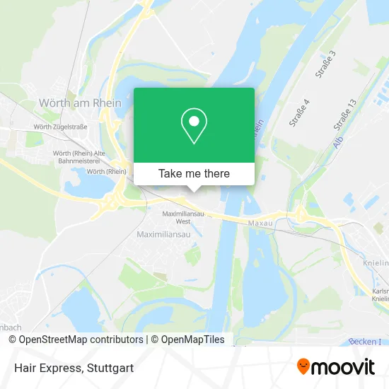 Hair Express map