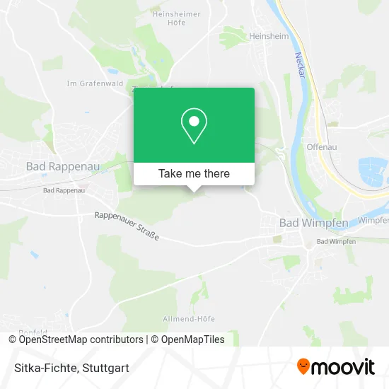 Sitka-Fichte map