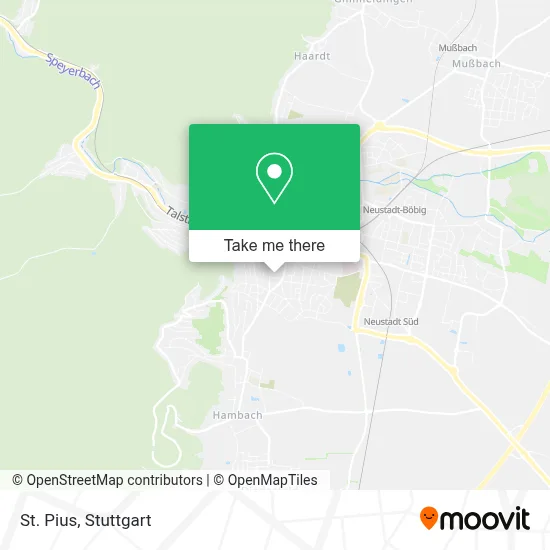 St. Pius map