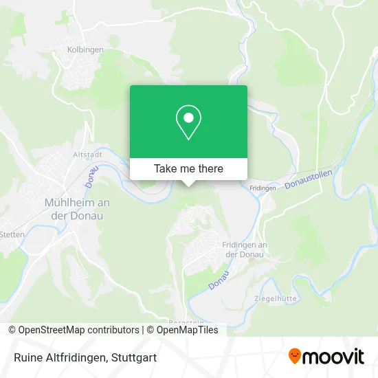 Ruine Altfridingen map