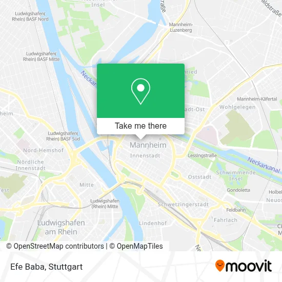 Efe Baba map