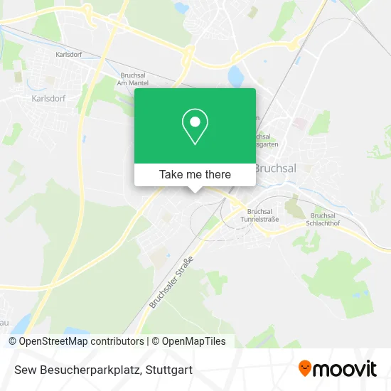 Sew Besucherparkplatz map
