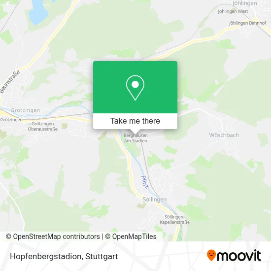 Hopfenbergstadion map