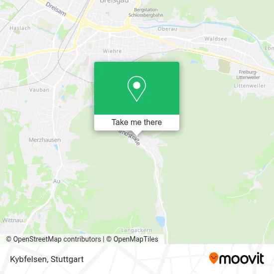 Kybfelsen map