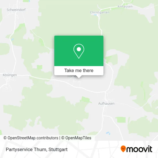 Partyservice Thum map