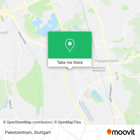 Paketzentrum map
