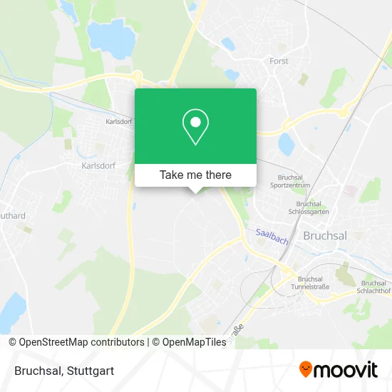 Bruchsal map