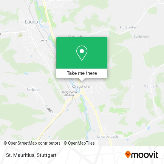 St. Mauritius map