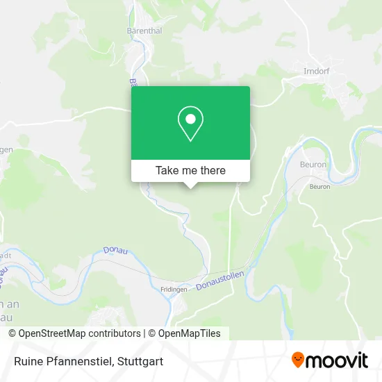 Ruine Pfannenstiel map