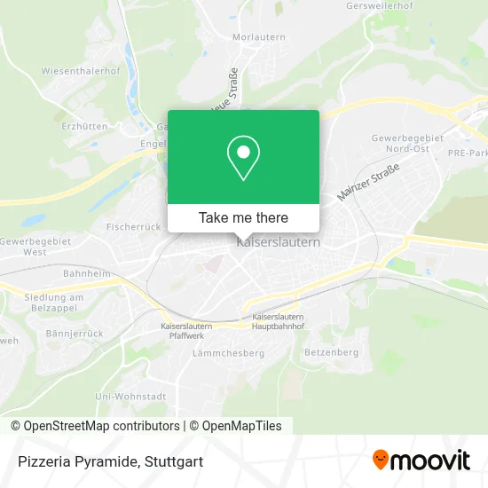 Pizzeria Pyramide map