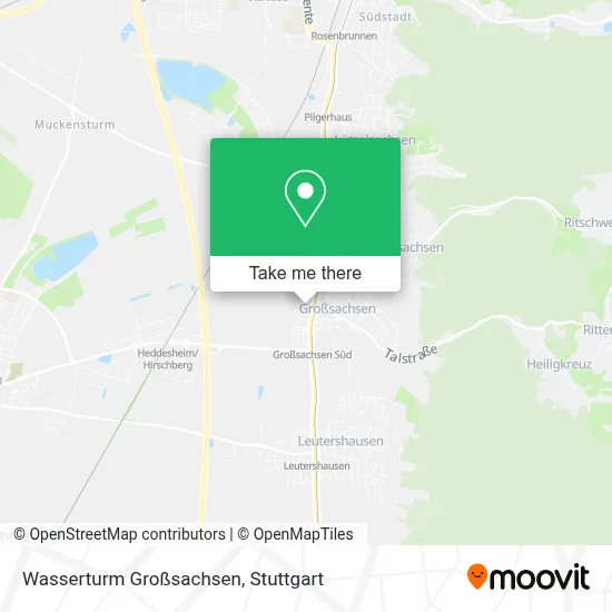 Wasserturm Großsachsen map