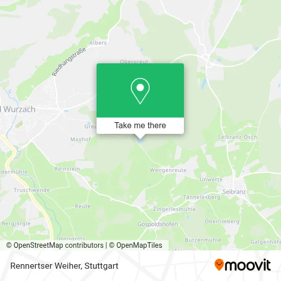 Rennertser Weiher map
