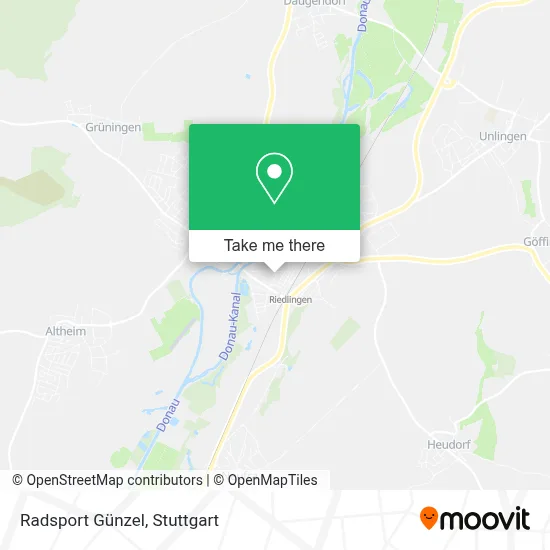 Radsport Günzel map