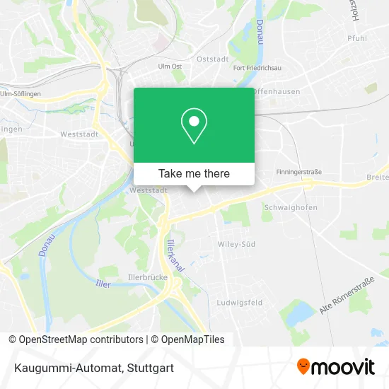 Kaugummi-Automat map