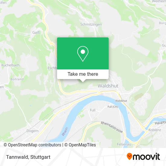 Tannwald map