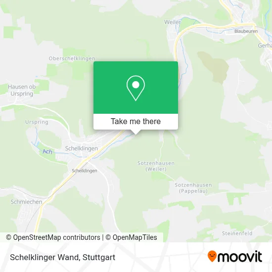 Schelklinger Wand map
