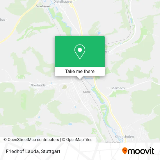 Friedhof Lauda map