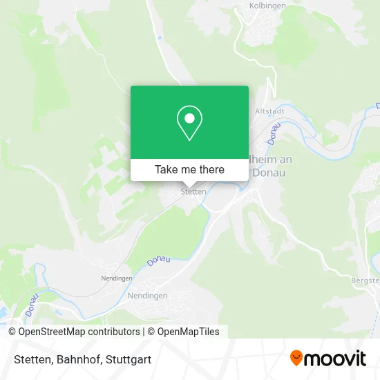 Stetten, Bahnhof map