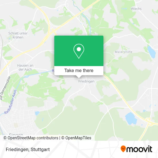 Friedingen map