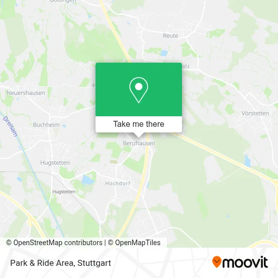 Park & Ride Area map