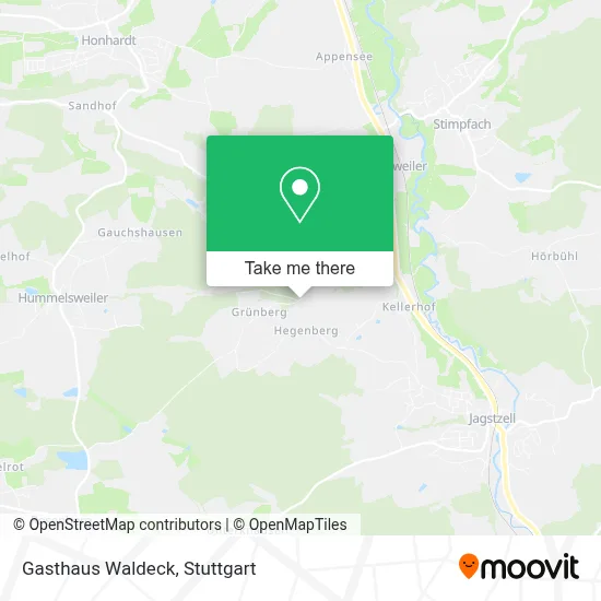 Gasthaus Waldeck map