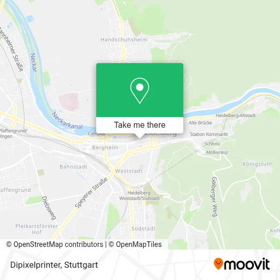 Dipixelprinter map