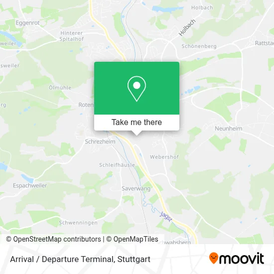 Arrival / Departure Terminal map
