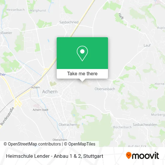 Heimschule Lender - Anbau 1 & 2 map