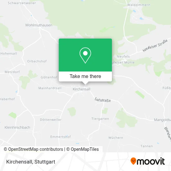 Kirchensall map