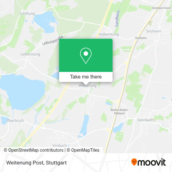 Weitenung Post map