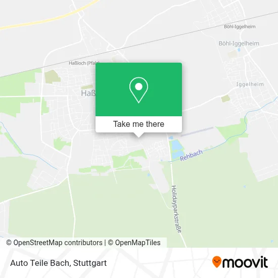 Auto Teile Bach map