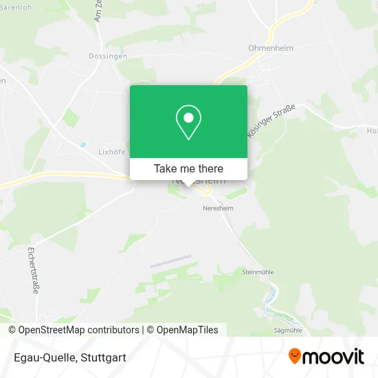 Egau-Quelle map