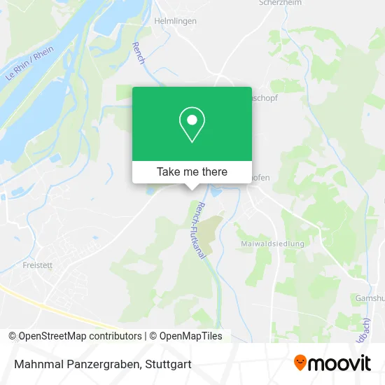 Mahnmal Panzergraben map
