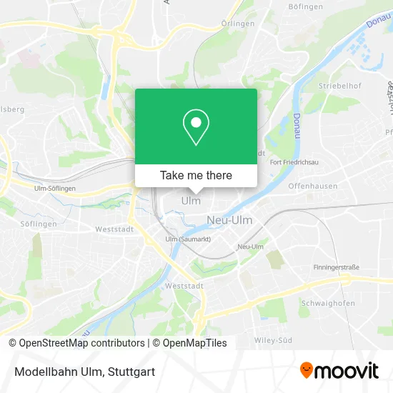 Modellbahn Ulm map