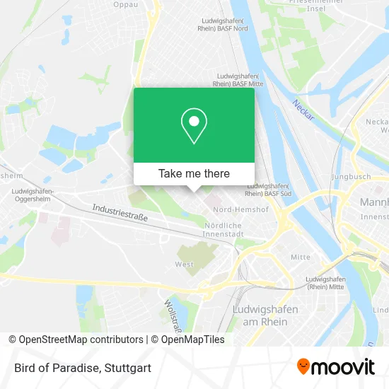 Bird Of Paradise map